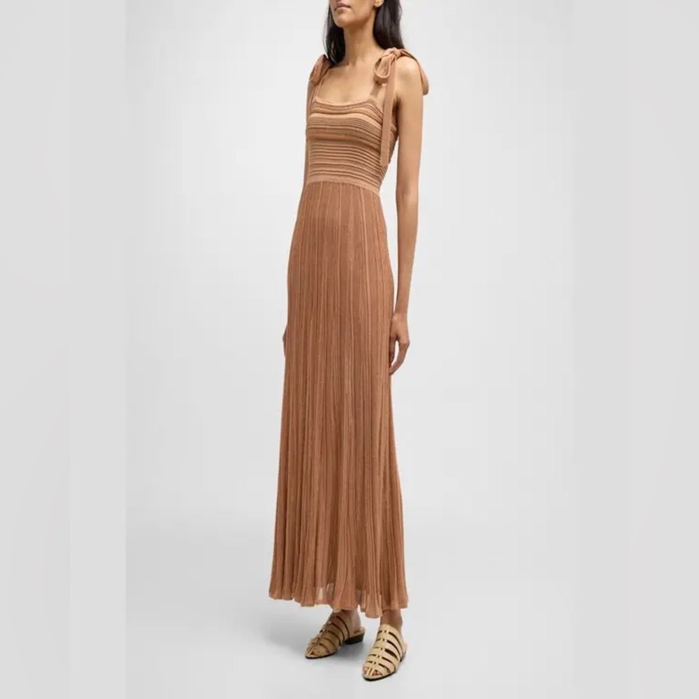 $1135 ZIMMERMANN 
Ottie Metallic Knit Midi Dress size 0/ xs - Picture 5 of 13